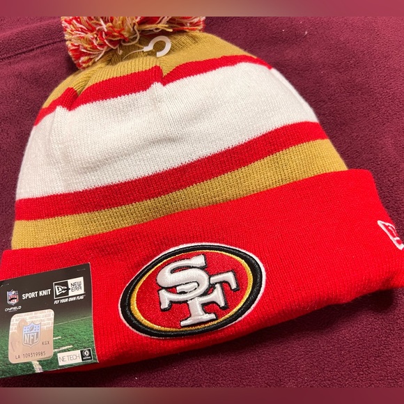 San Francisco 49ers New Era knit pom hat beanie NEW ULTRA RARE NFL Super Bowl